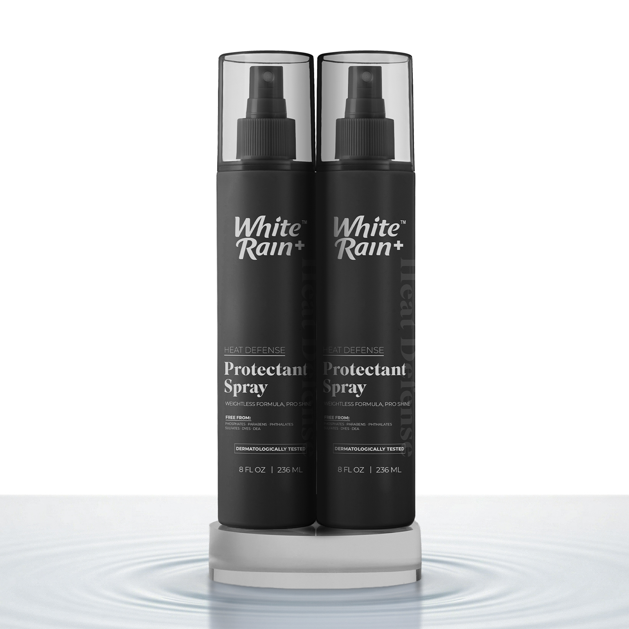 White Rain+ Heat Protection Spray for Hair, 8 fl oz, Pack of 2