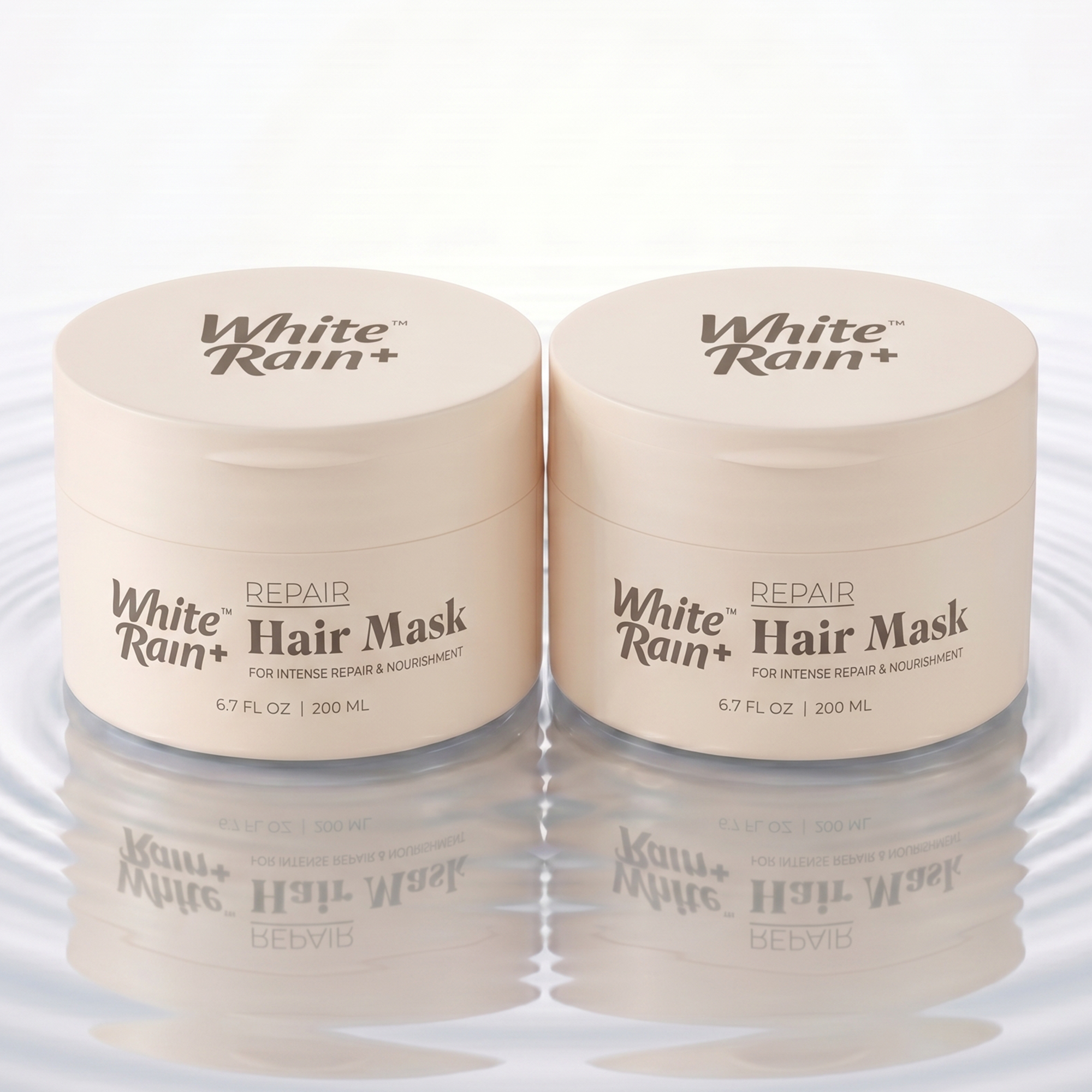 White Rain+ Repair Hair Mask for Damaged Hair, 6.7 fl oz, Pack of 2