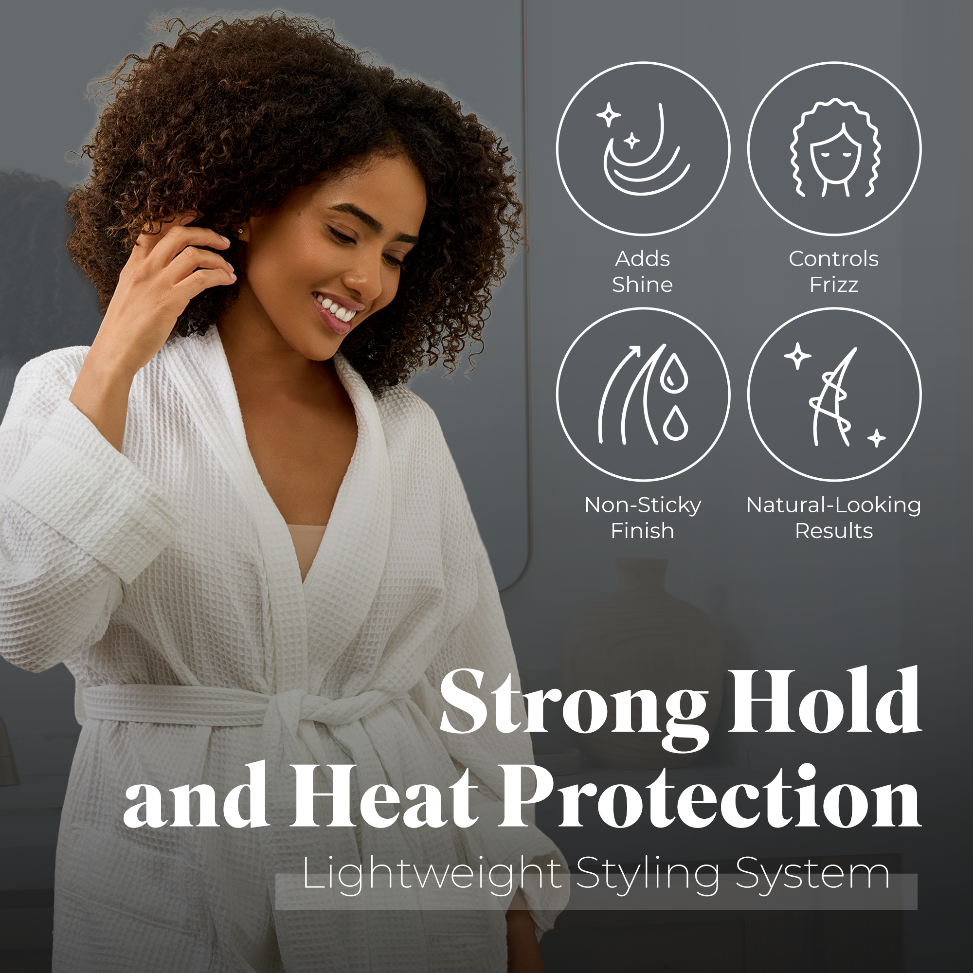 White Rain+ Styling Duo, Hair Spray + Heat Protection Spray 2 pack