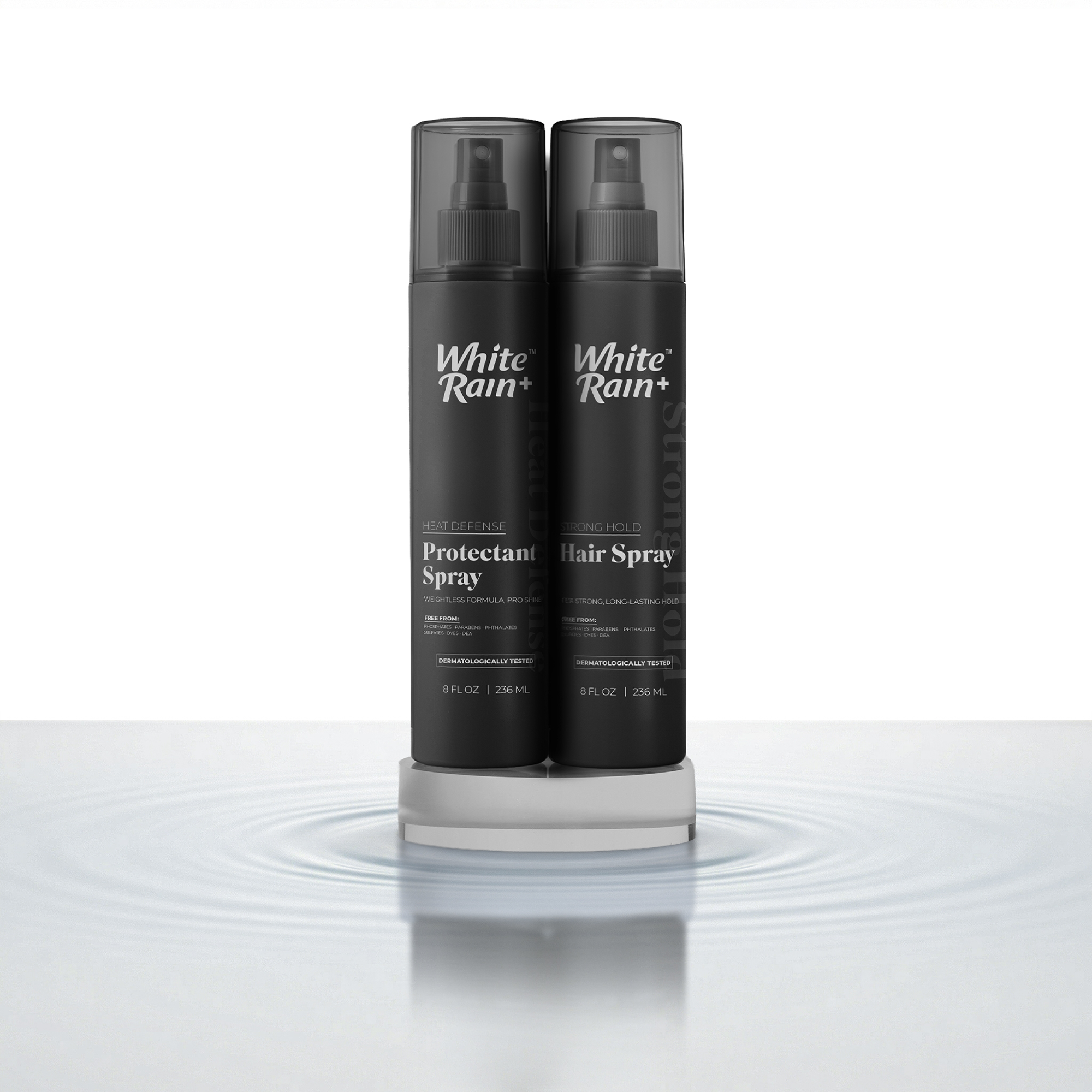 White Rain+ Styling Duo, Hair Spray + Heat Protection Spray 2 pack