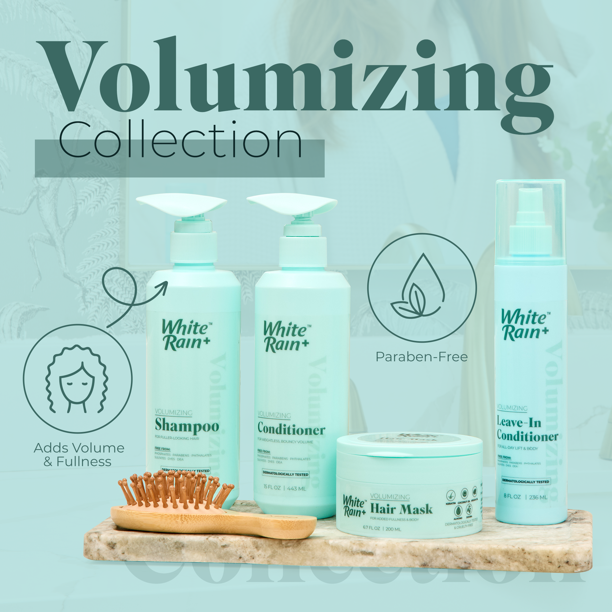 White Rain+ Volumizing Hair Care Collection, Complete Volume System