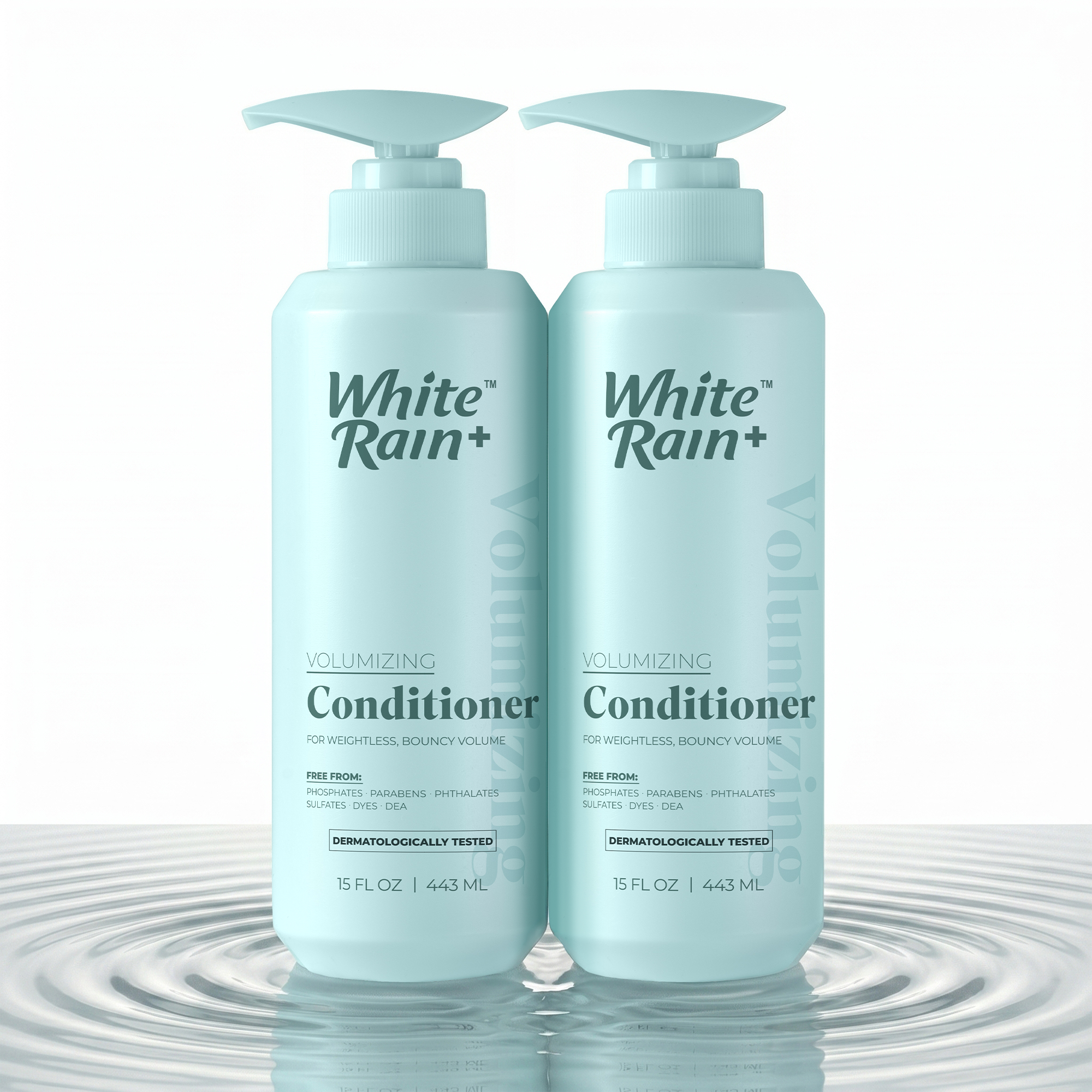 White Rain+ Volumizing Conditioner for Women and Men, 15 fl oz, Pack of 2